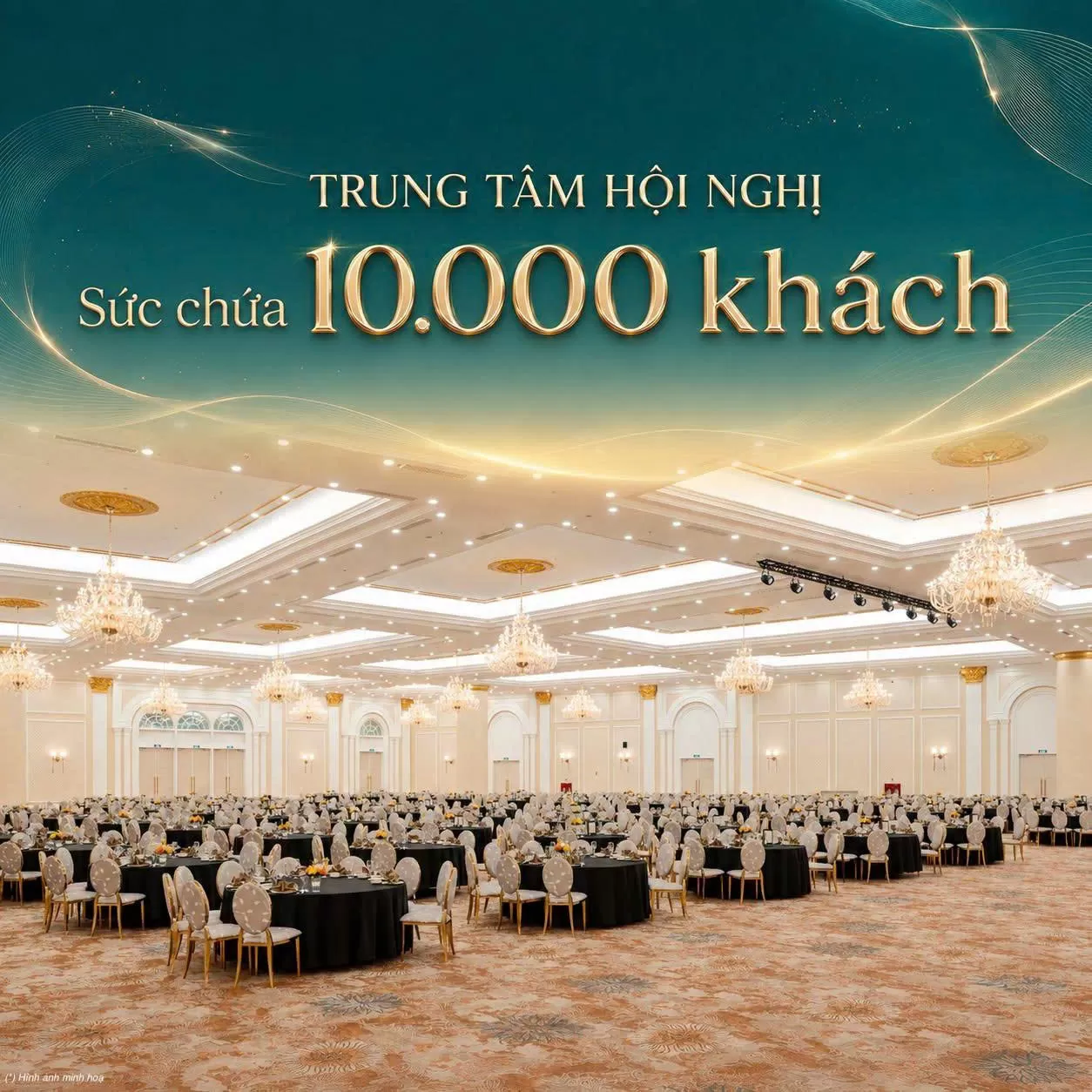 Biểu tượng trung tâm hội nghị & Nhà hát Sóng Xanh 7ha có thể lớn đến đâu?