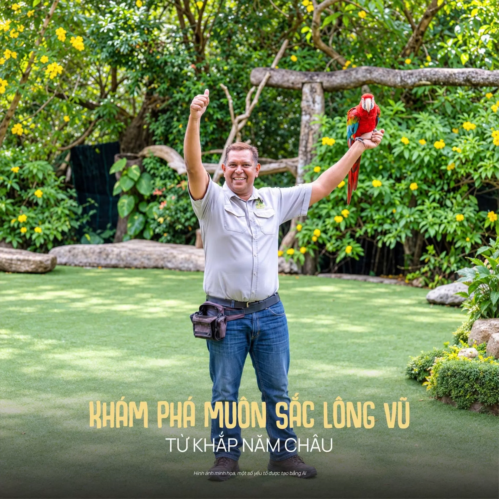 Khám phá nhà chim 3ha - Nơi năm châu hội tụ tại VinWonders Cần Giờ!