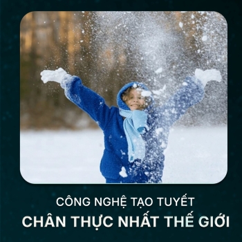 VinWonders Cần Giờ hé lộ núi tuyết nhân tạo cao nhất Thế Giới 68m