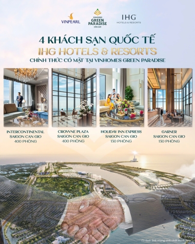 IHG Hotels & Resorts mang 4 thương hiệu khách sạn Quốc tế 