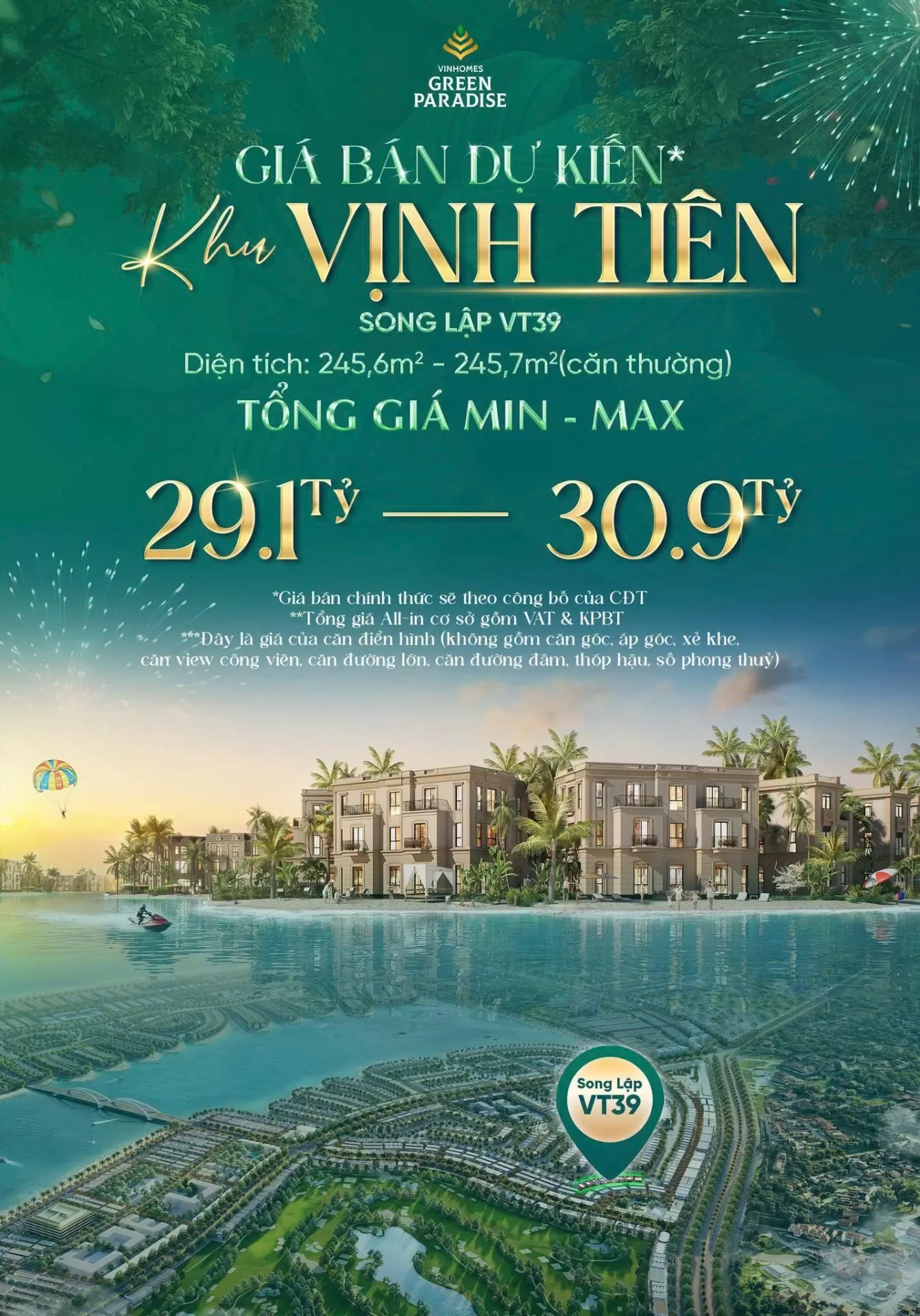 Tin vui dành cho thị trường - Bổ sung quỹ căn Song Lập & Đơn Lập Vịnh Tiên