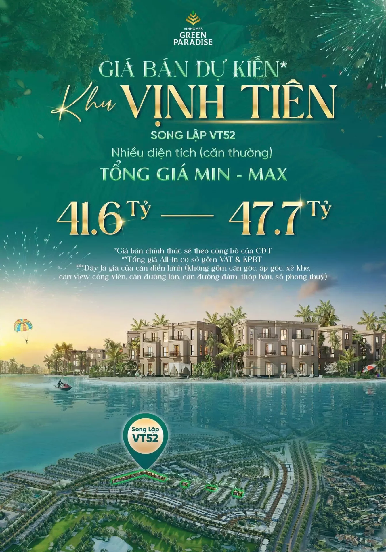 Tin vui dành cho thị trường - Bổ sung quỹ căn Song Lập & Đơn Lập Vịnh Tiên