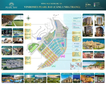 Vinhomes Pearl Bay cập nhật tổng mặt bằng Khách sạn Mini & Tổ hợp phố Thương mại Ruby