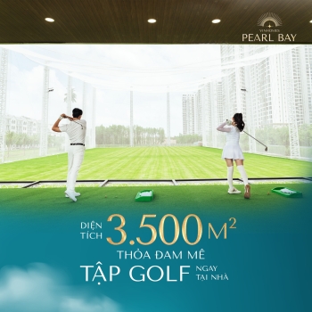Sân tập golf 2 tầng - Đặc quyền VIP cho cư dân Vinhomes Pearl Bay