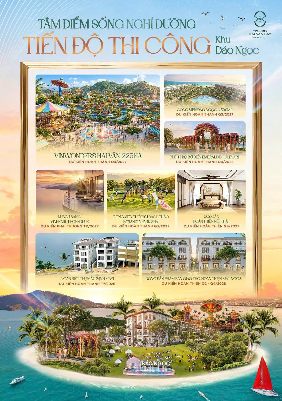 Đảo Ngọc tăng tốc: 100% tiện ích về đích 2026 - 2027
