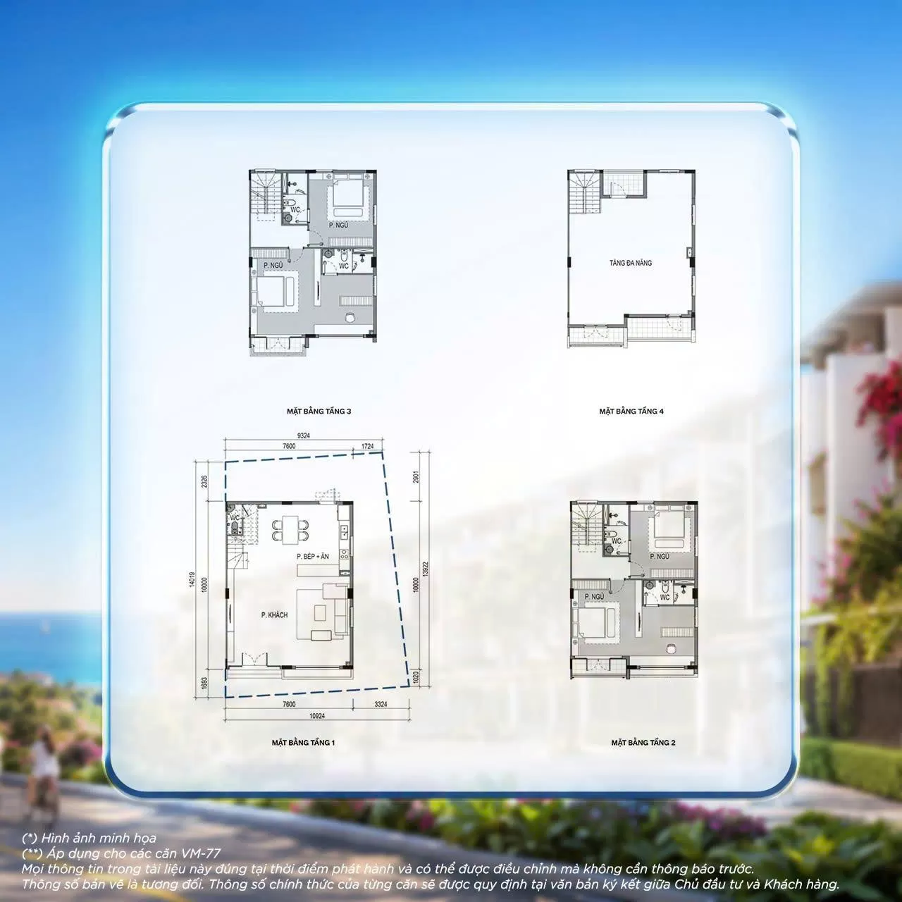 Vịnh Mây | Khám phá layout liền kề 7,6 x 10 - Giá trị sở hữu lâu dài