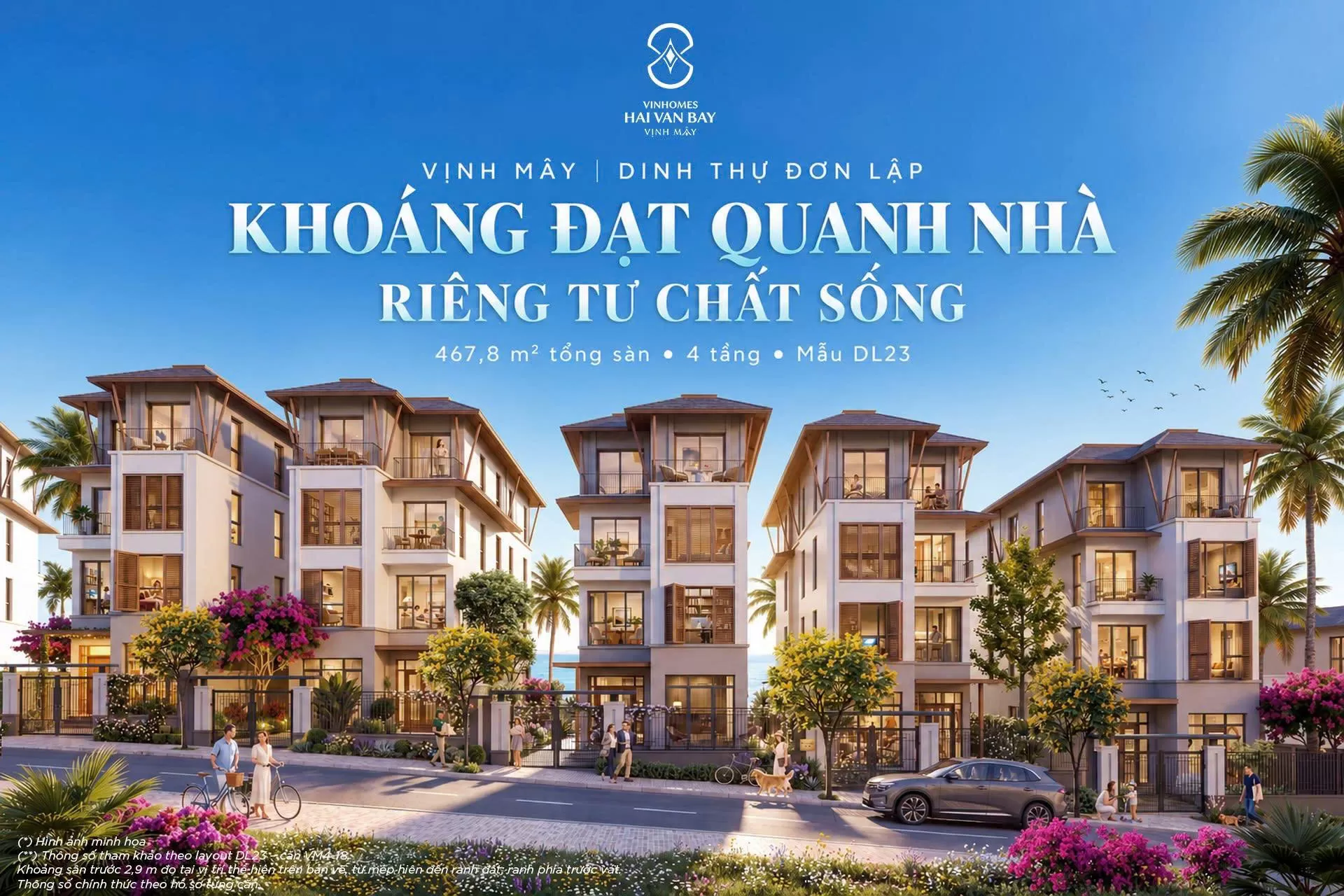 Dinh thự Đơn lập Vịnh Mây | Khoáng đạt quanh nhà, riêng tư chất sống
