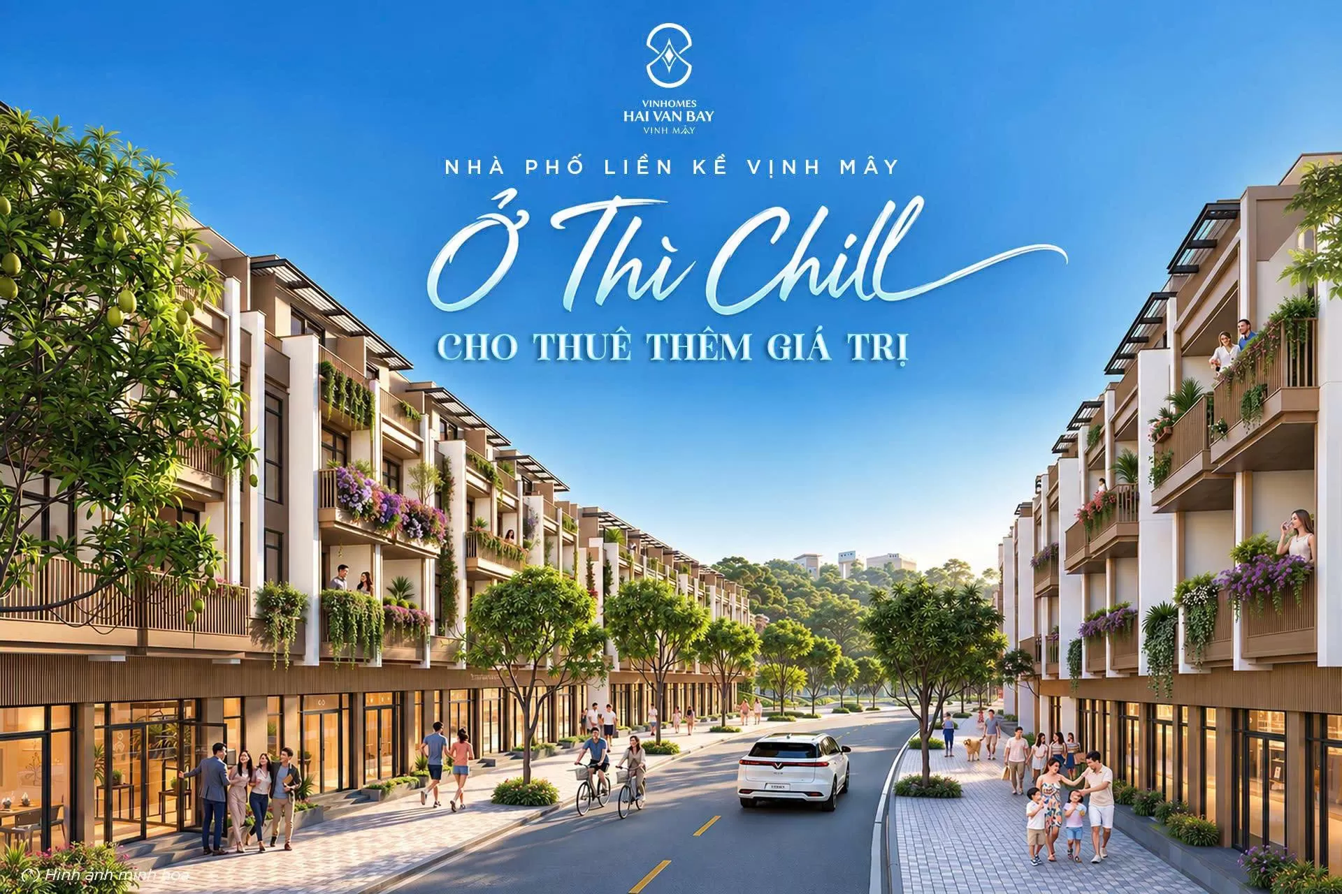 Nhà phố Liền kề Vịnh Mây: Ở thì chill, cho thuê thêm giá trị