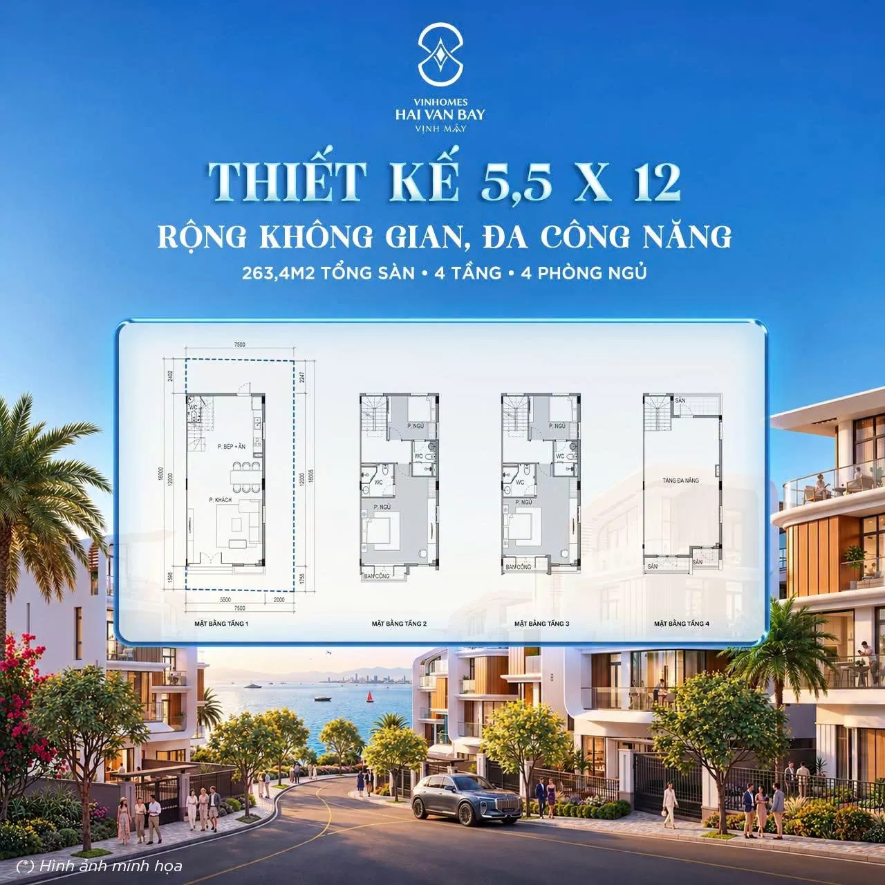 Nhà phố Liền kề Vịnh Mây: Ở thì chill, cho thuê thêm giá trị