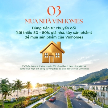 Chuyển đổi Vàng - Mua nhà Vinhomes: Công bố 