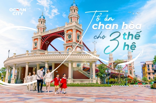 Nhà phố Ocean City - Tổ ấm chan hòa cho 3 thế hệ
