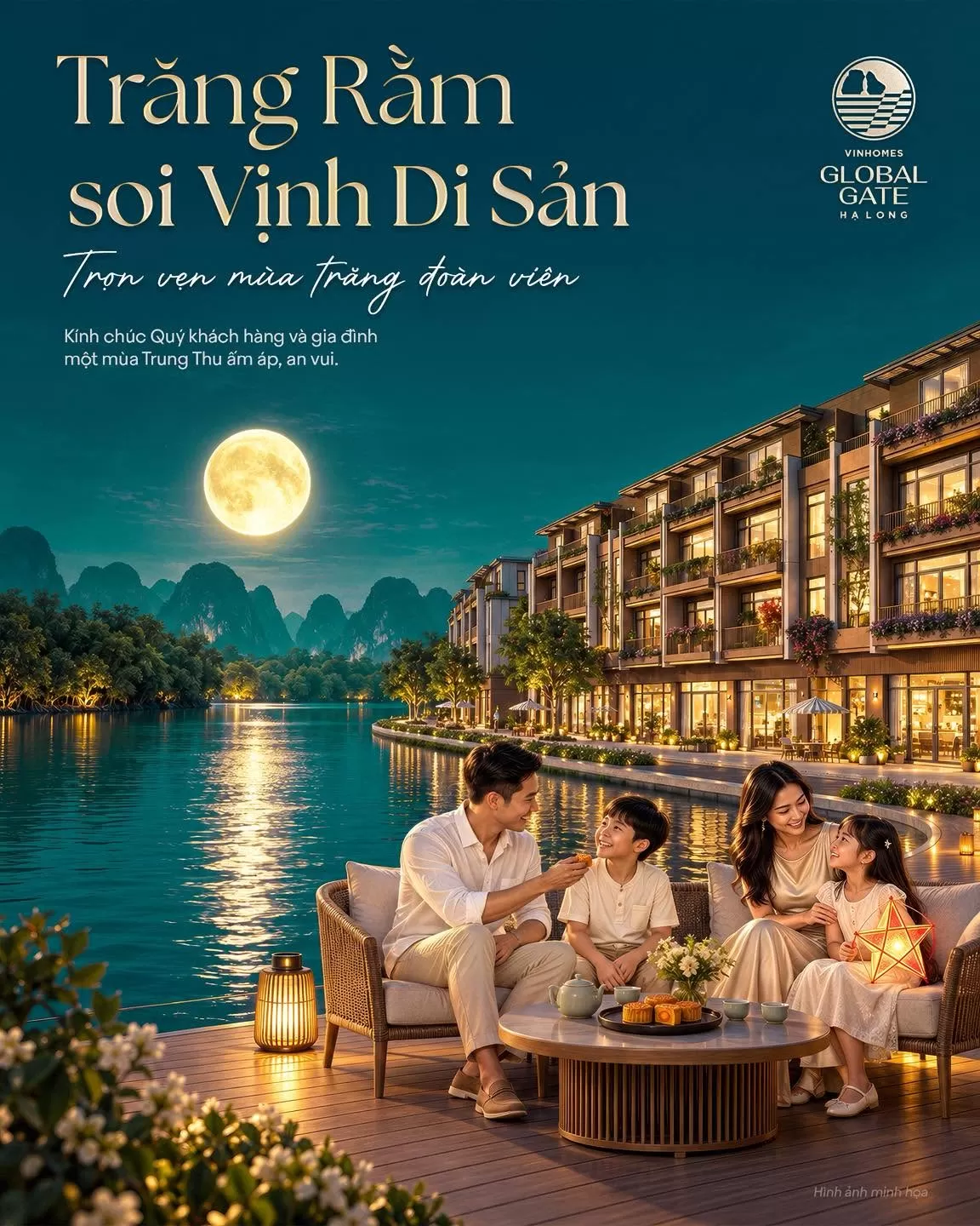 Trăng rằm soi Vịnh Di Sản - Trọn vẹn mùa Trăng Đoàn Viên