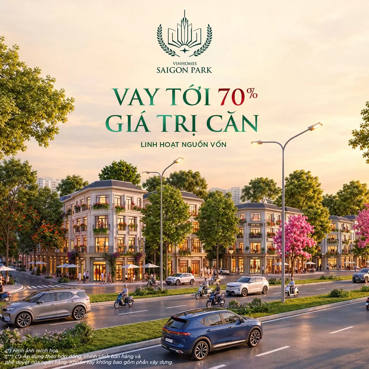 Khởi đầu vừa tầm - Chủ động dòng tiền: Nhà phố giãn xây 60m² Vinhomes Sài Gòn Park