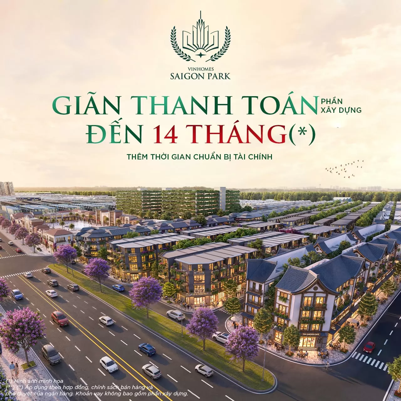 Khởi đầu vừa tầm - Chủ động dòng tiền: Nhà phố giãn xây 60m² Vinhomes Sài Gòn Park