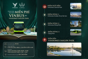 Chính thức vận hành miễn phí VinBus đến Vinhomes Saigon Park