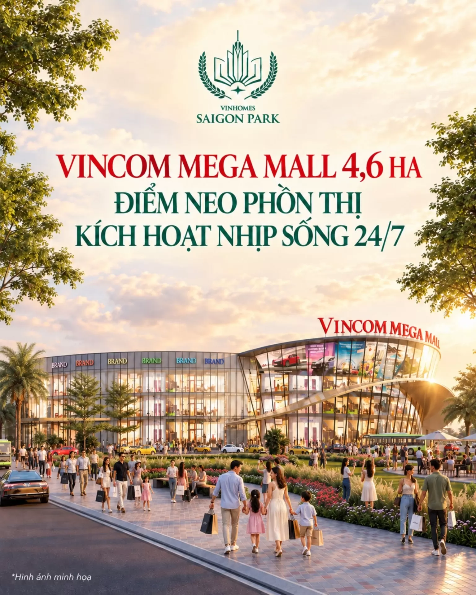 Vincom Mega Mall 4,6ha - Điểm neo phồn thị, kích hoạt nhịp sống 24/7