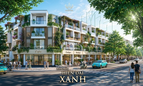 Bộ sưu tập kiến trúc nhà phố hiện đại tại Vinhomes Saigon Park - Khi kiến trúc hiện đại gặp gỡ thiên nhiên