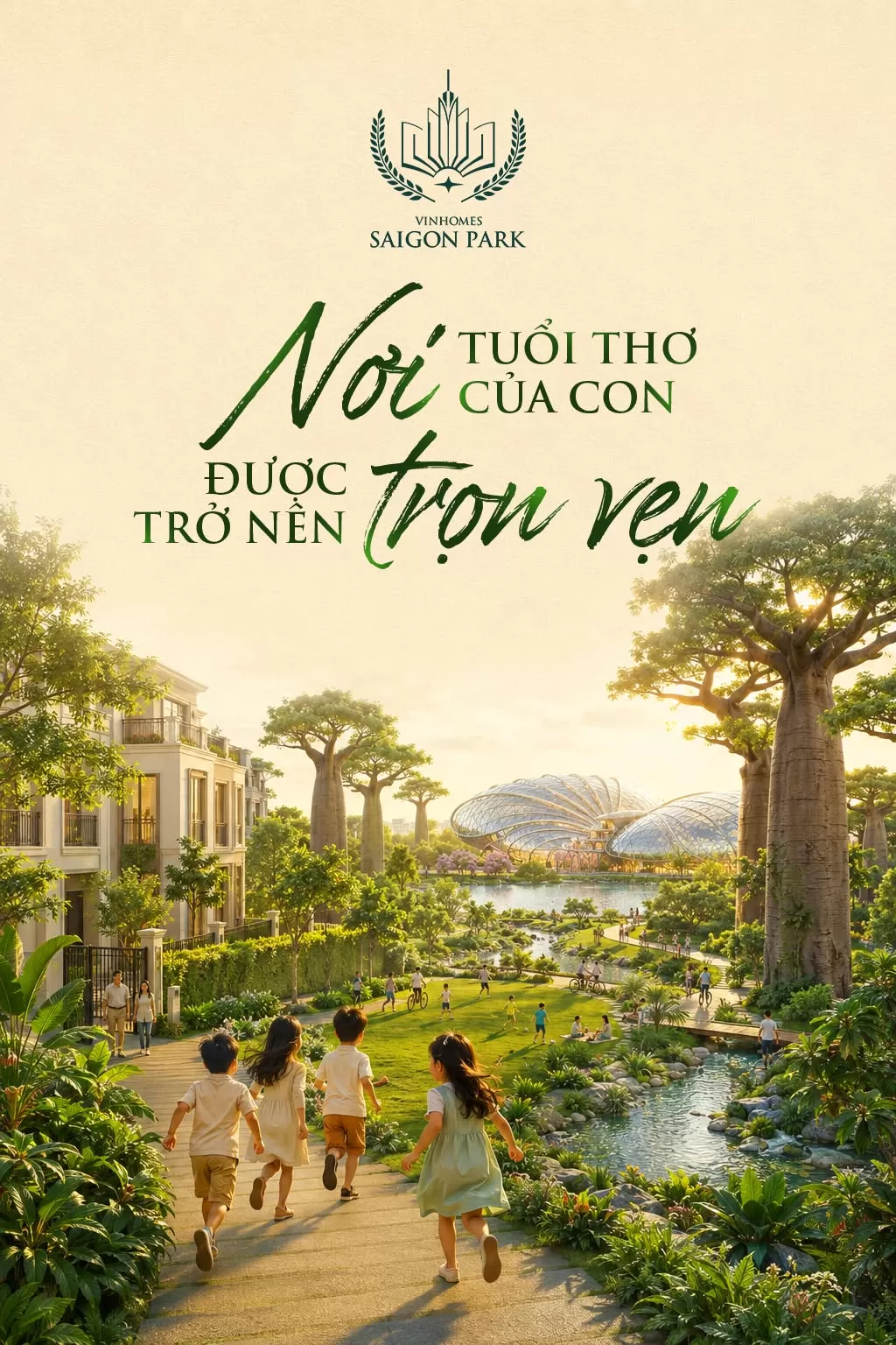Nơi tuổi thơ của con được trở nên trọn vẹn