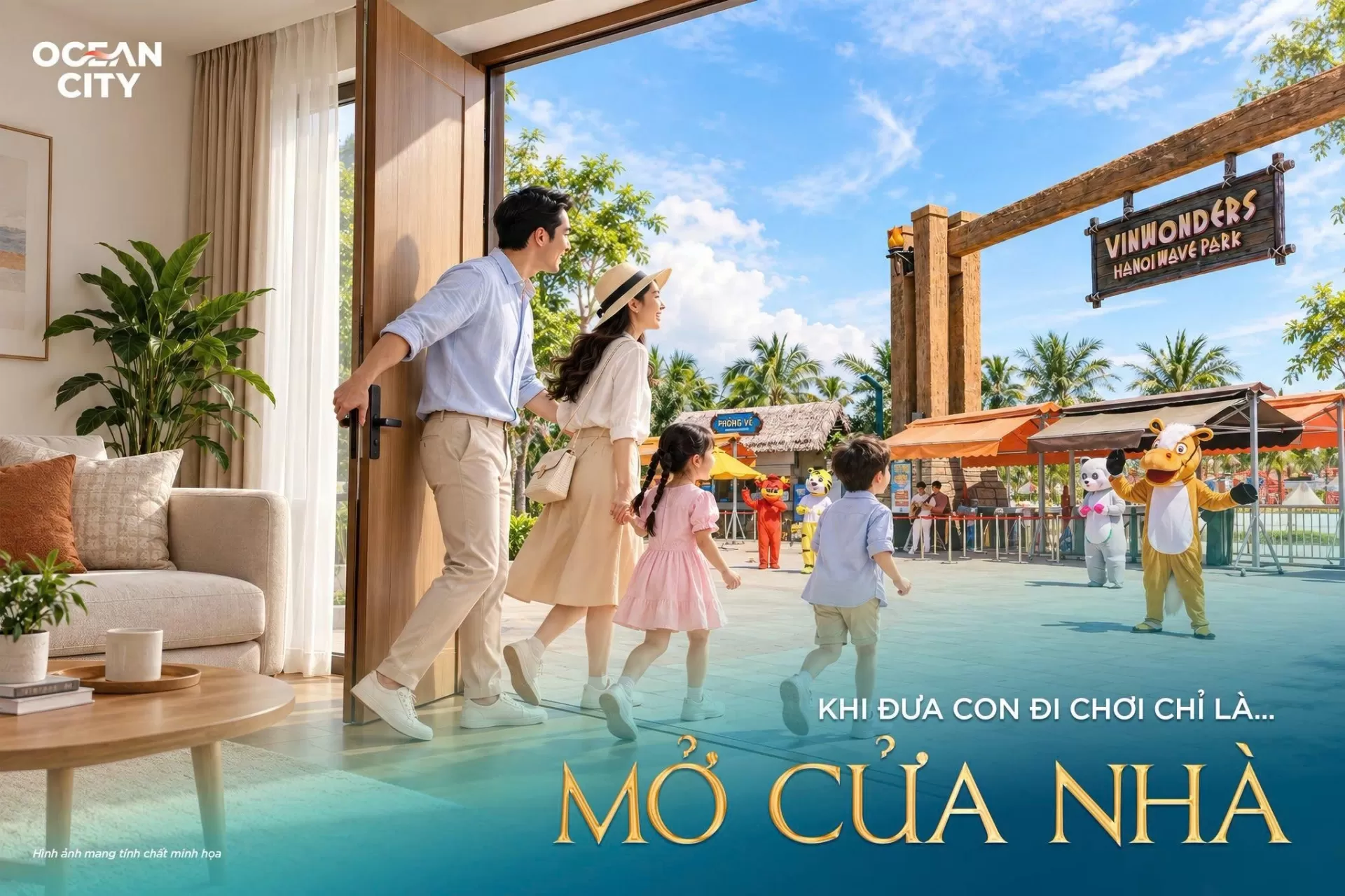 Tại Ocean City - Đưa con đi chơi...chỉ là mở cửa nhà
