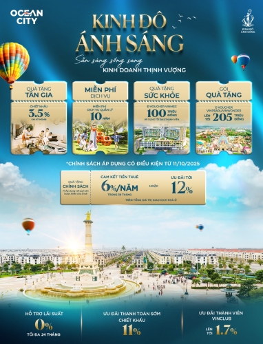 Sở hữu nhà sang, dọn về ở ngay cùng vô vàn ưu đãi cho chủ nhân tinh anh tại Kinh Đô Ánh Sáng