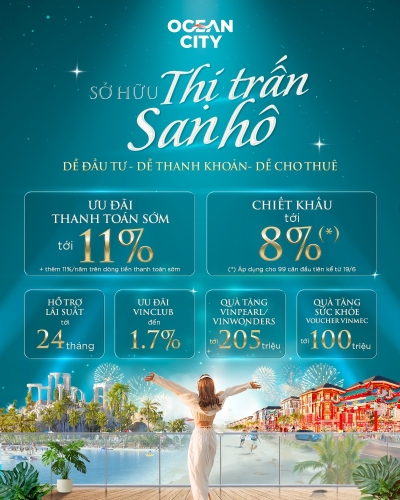 Sở hữu nhà phố Thị trấn San Hô - Dễ mua, dễ giữ, dễ sinh lời