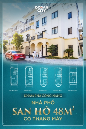 Khám phá công năng Nhà phố San Hô 48m2 có thang máy