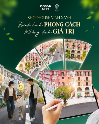 Shophouse Vịnh Xanh - Khởi nguồn phong cách, dẫn lối giá trị