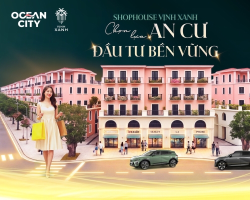 Shophouse Vịnh Xanh: Chọn lựa an cư, đầu tư bền vững