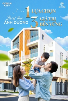 Biệt thự Ánh Dương  - 1 lựa chọn,  3 giá  trị bền vững