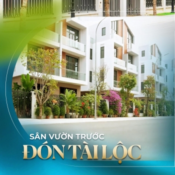 Biệt thự Ánh Dương với 2 sân vườn riêng - Trước đón tài lộc, sau đón an yên