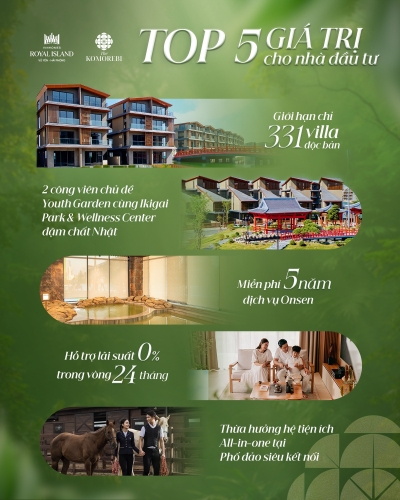 The Komorebi - TOP 5 giá trị cho nhà đầu tư