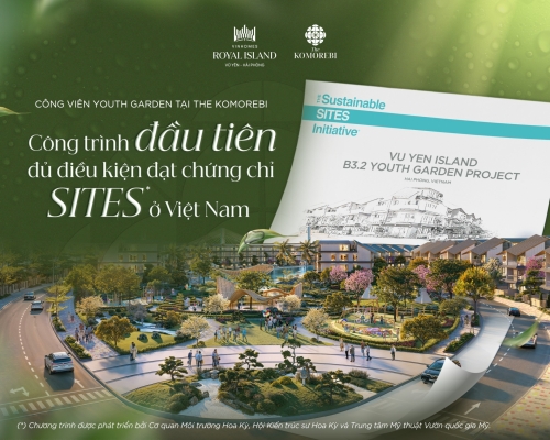 Youth Garden tại The Komorebi - Công trình đầu tiên ở Việt Nam đủ điều kiện đạt chứng chỉ SITEs
