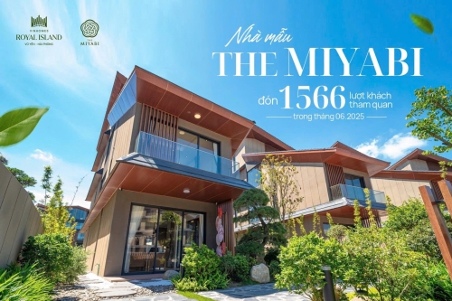 Bùng nổ sức hút, nhà mẫu The Miyabi thu hút 1.566 lượt khách trong tháng 6/2025