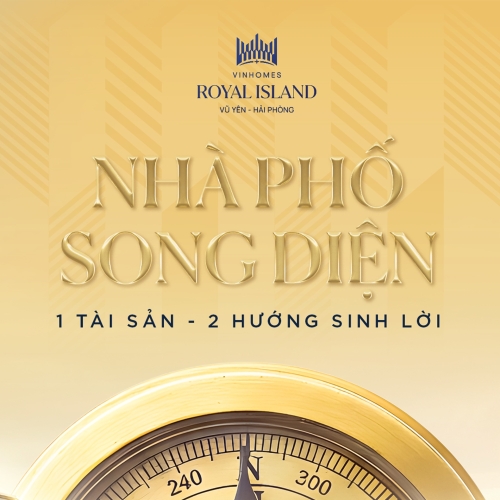 Nhà phố song diện - 1 tài sản - 2 hướng sinh lời