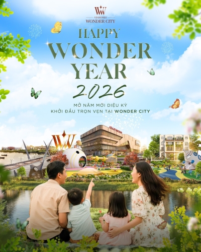 Happy Wonder Year 2026 - Mở năm mới diệu kỳ, khởi đầu trọn vẹn tại Wonder City