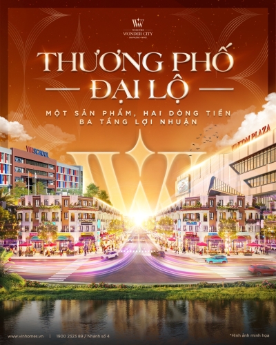 Thương phố Đại Lộ - Một sản phẩm, Hai dòng tiền, Ba tầng lợi nhuận