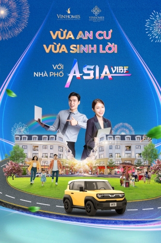 Vừa an cư, vừa sinh lời với Nhà phố Asia Vibe