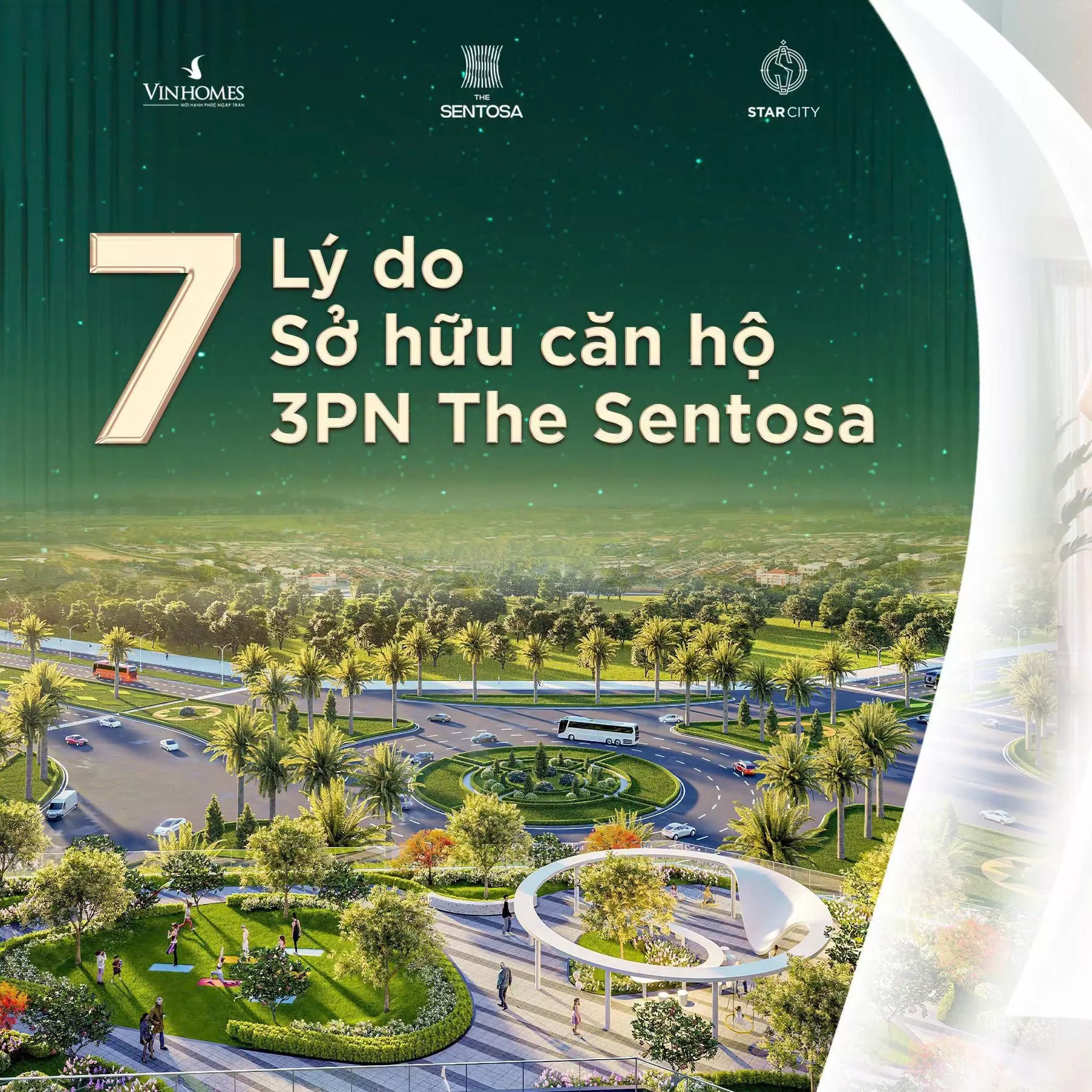 7 lý do sở hữu căn hộ 3PN The Sentosa