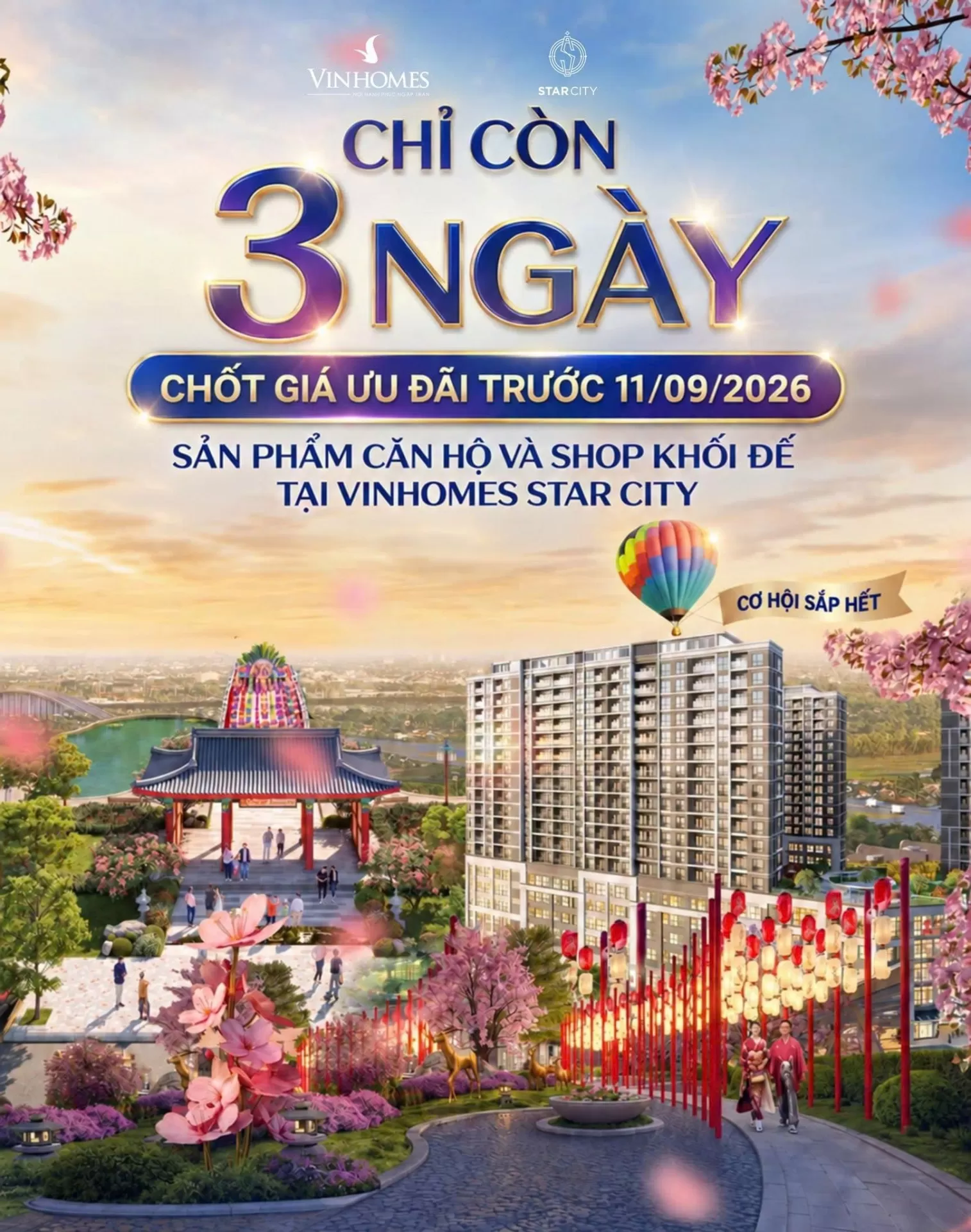 Thông báo điều chỉnh chính sách bán hàng & tăng giá - Vinhomes Star City
