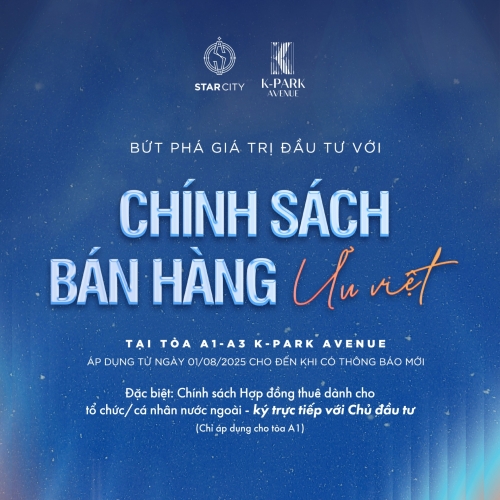 The K-Park Avenue - Bứt phá giá trị đầu tư với chính sách ưu việt