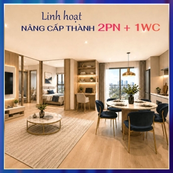 Căn hộ Aura Suite 1PN+ - Thiết kế thông minh, tối ưu diện tích