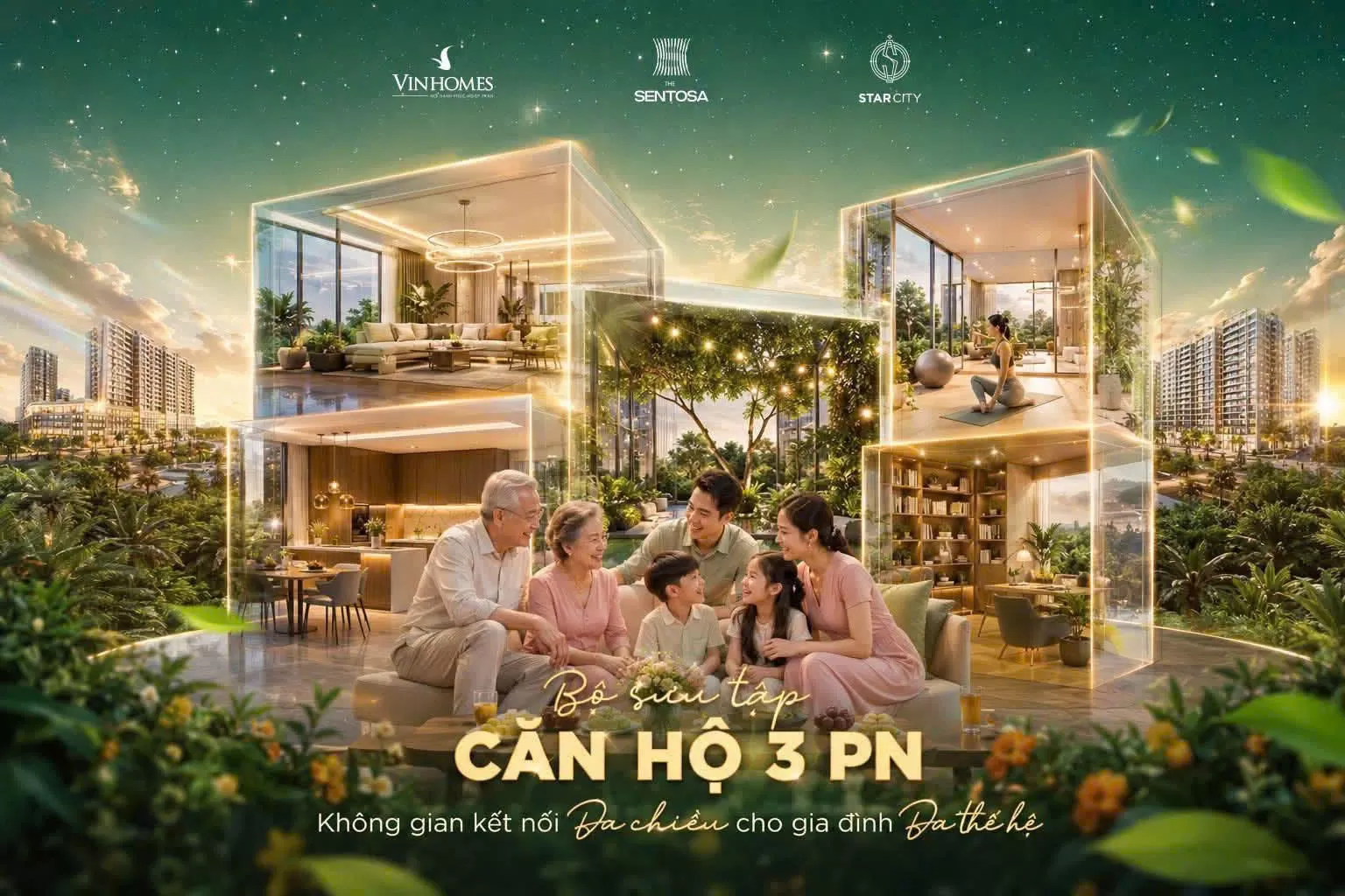 3PN The Sentosa - Không gian kết nối đa chiều cho gia đình đa thế hệ