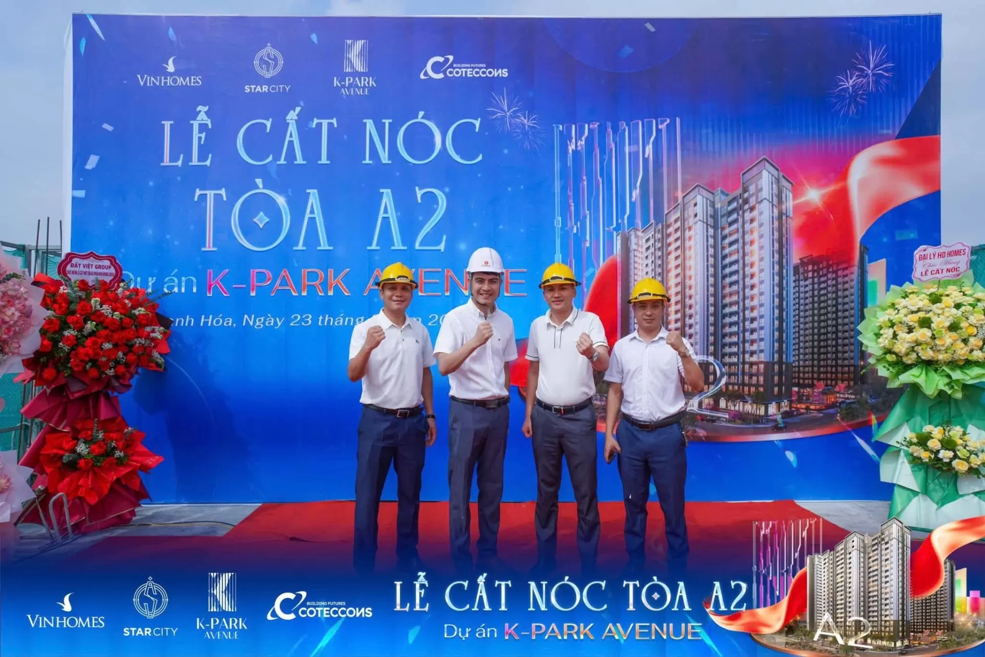 Chính thức cất nóc tòa A2 The K-Park Avenue - Dấu mốc mới, hành trình mới