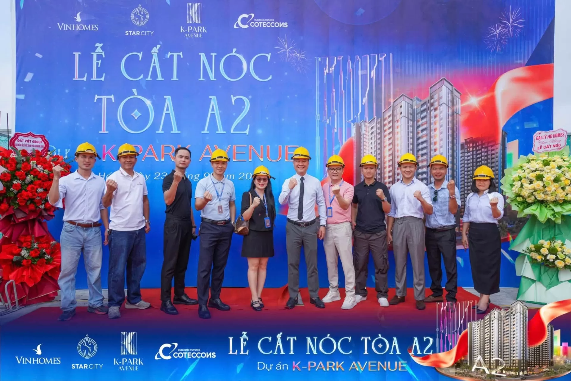Chính thức cất nóc tòa A2 The K-Park Avenue - Dấu mốc mới, hành trình mới