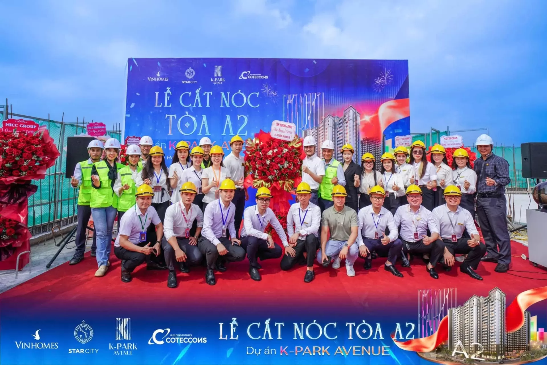 Chính thức cất nóc tòa A2 The K-Park Avenue - Dấu mốc mới, hành trình mới