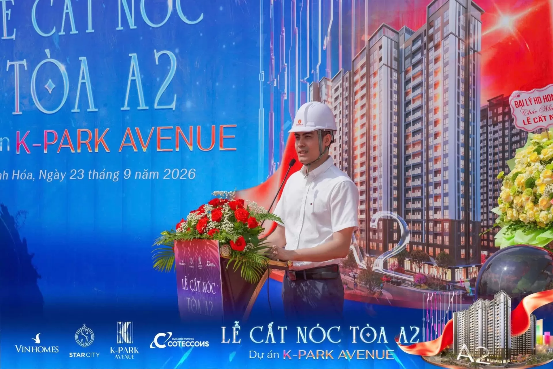 Chính thức cất nóc tòa A2 The K-Park Avenue - Dấu mốc mới, hành trình mới