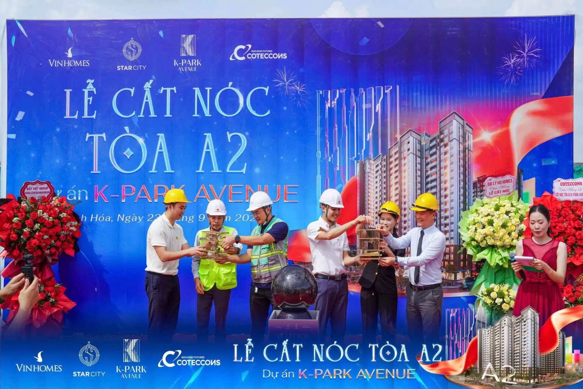 Chính thức cất nóc tòa A2 The K-Park Avenue - Dấu mốc mới, hành trình mới