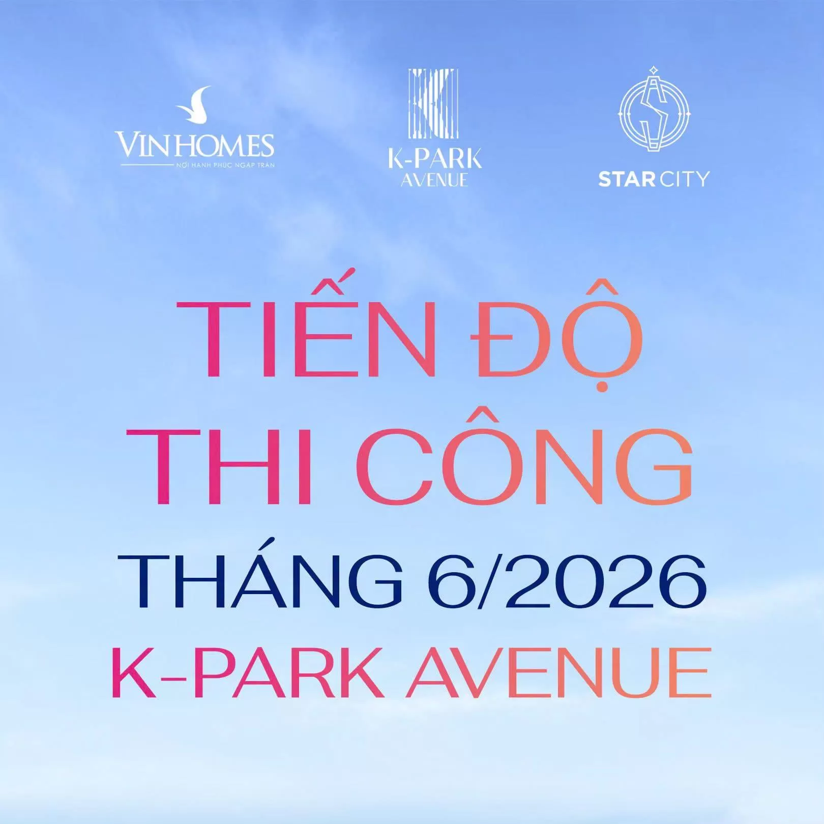 K-Park Avenue - Từng bước thành hình tại tâm điểm Vinhomes Star City