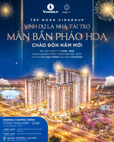 Vingroup - Vinh dự đồng hành màn pháo hoa chào đón năm mới 2026