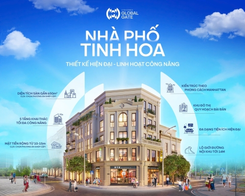 Nhà phố Vinhomes Global Gate: Thiết kế hiện đại - Linh hoạt công năng